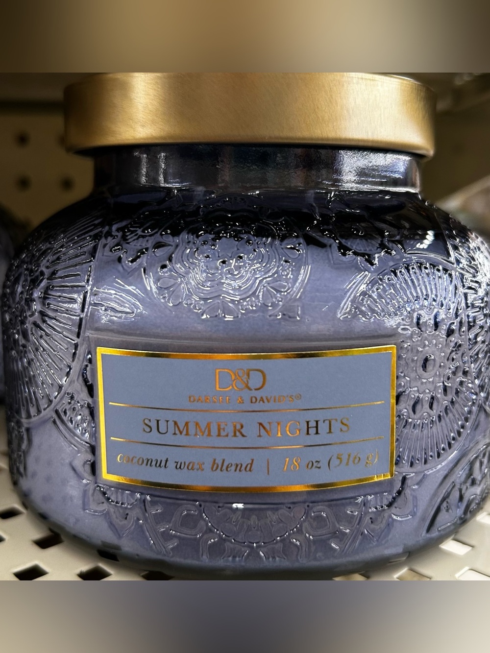 Summer Nights Scented Candle - Lavender Blue